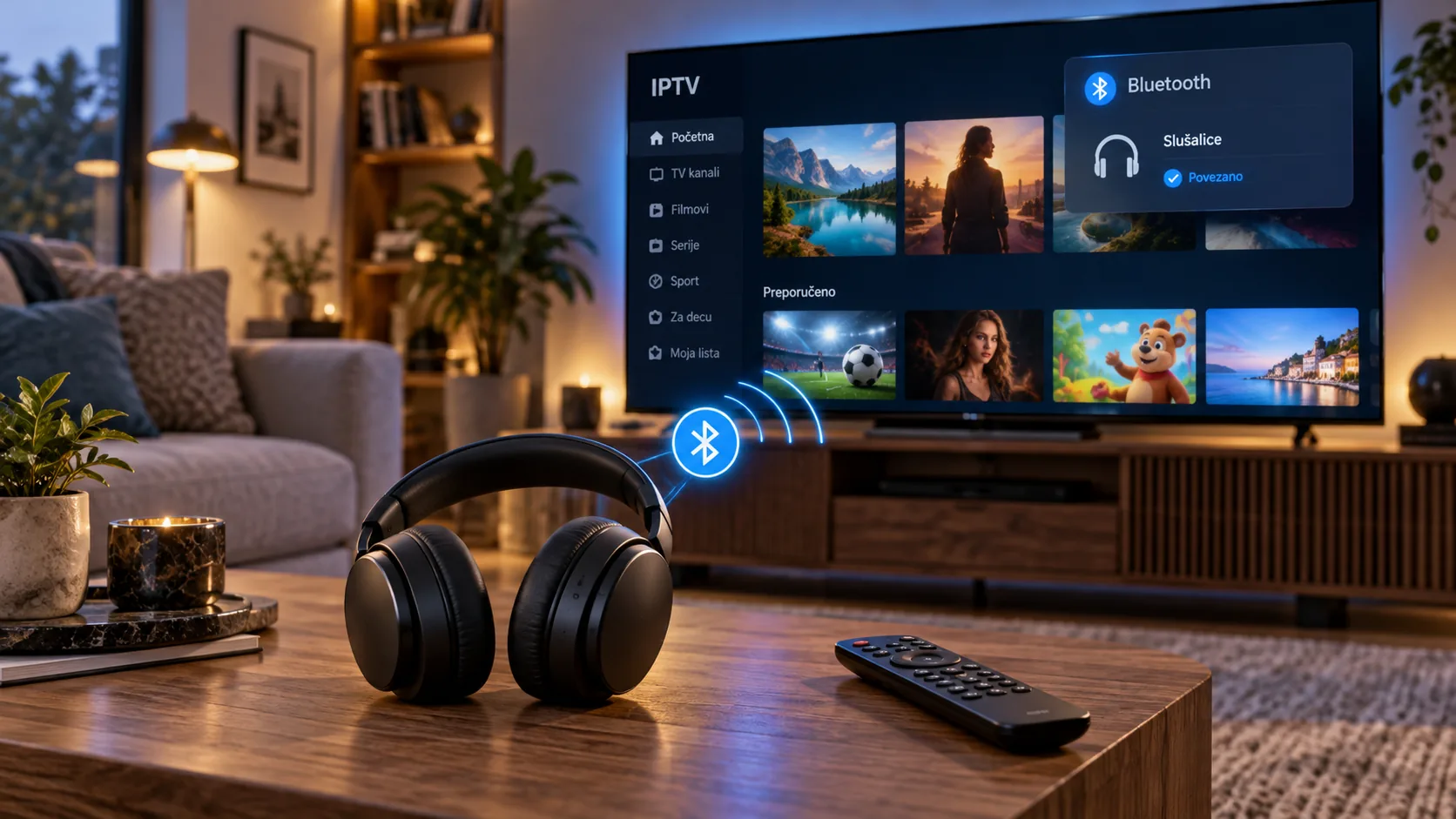 iptv bluetooth slusalice na televizoru — IPTV i Bluetooth slušalice — kako povezati slušalice sa televizorom